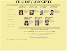 Tablet Screenshot of harveysociety.org